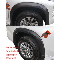 Slim Fender Flares Wheel Arch For Mitsubishi Pajero Sport 2020 2021 2022 2023 Mitsubishi Montero Sport Shogun Sport Mudguards