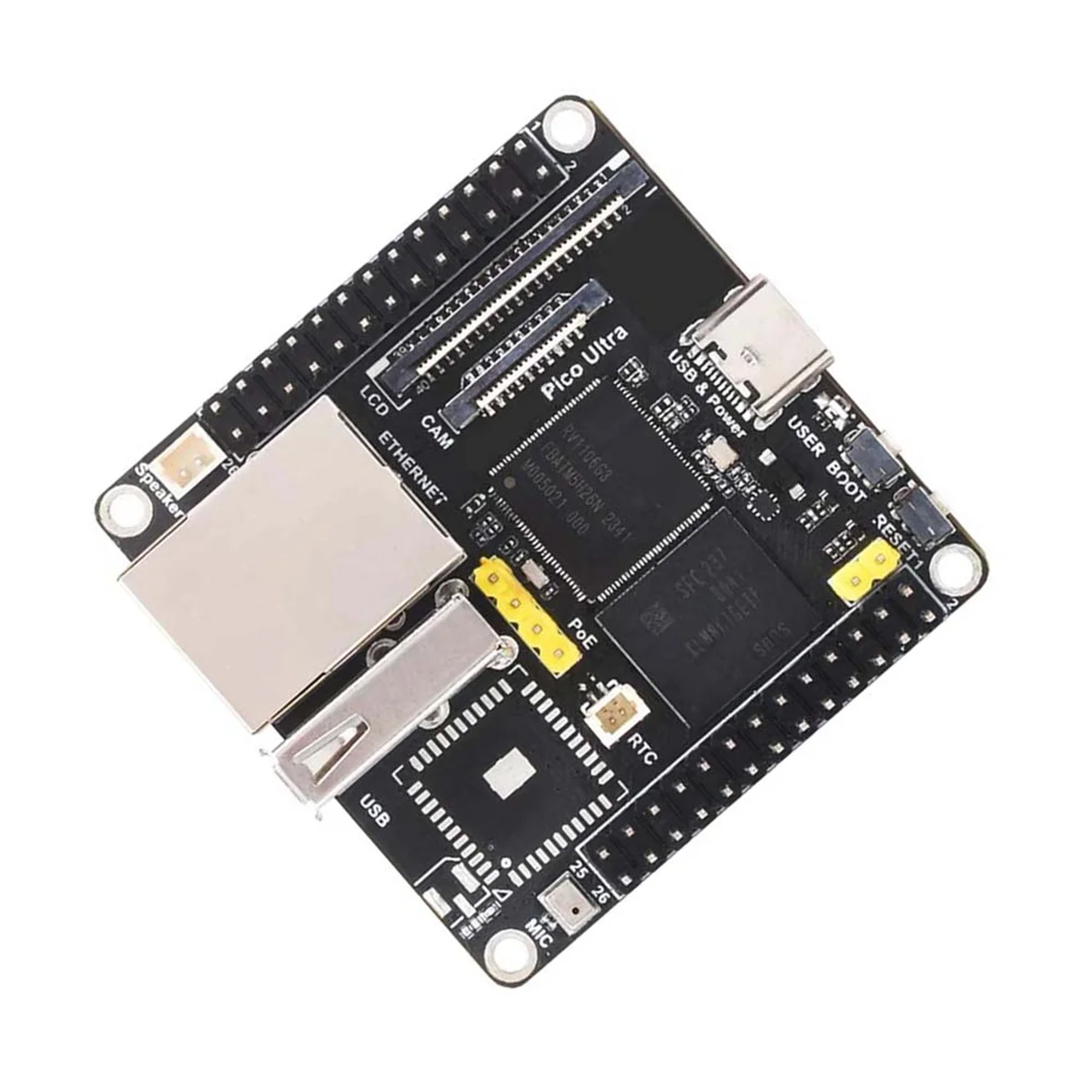 New For Luckfox Pico Ultra Development Board RV1106 RISC-V Linux 8GB EMMC Supports PoE Ethernet Power Supply