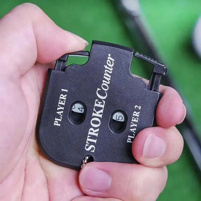 Dual Dial Golf Score Counter, Counting Golf Card, Match Counter Machine, Black Square Golf Supplies, Accessories