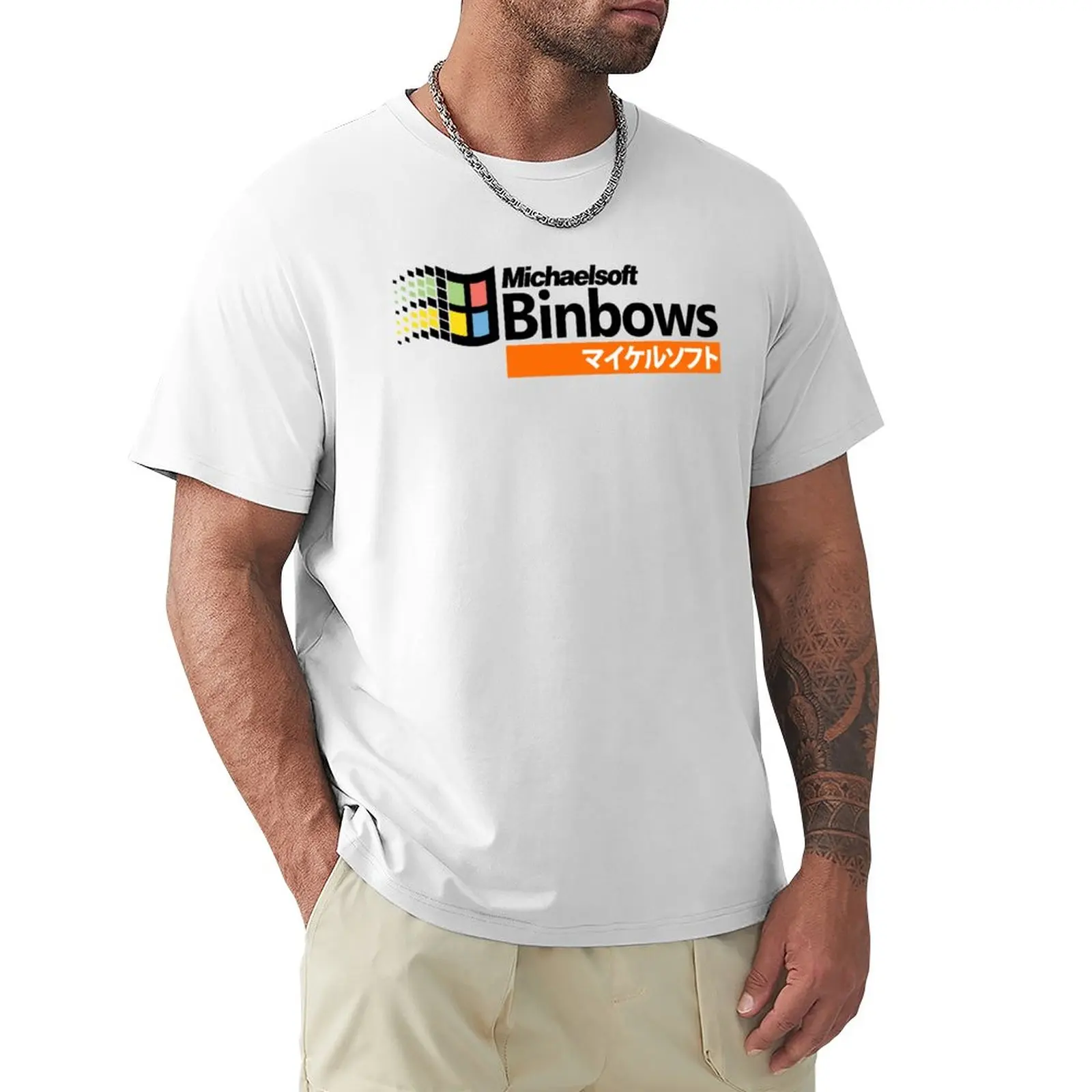 Michaelsoft Binbows  soiyddyddル Campo T-Shirt ästhetische Kleidung Anime-Shirts Grafik-T-Shirts koreanische Mode Slim-Fit-T-Shirts für Männer