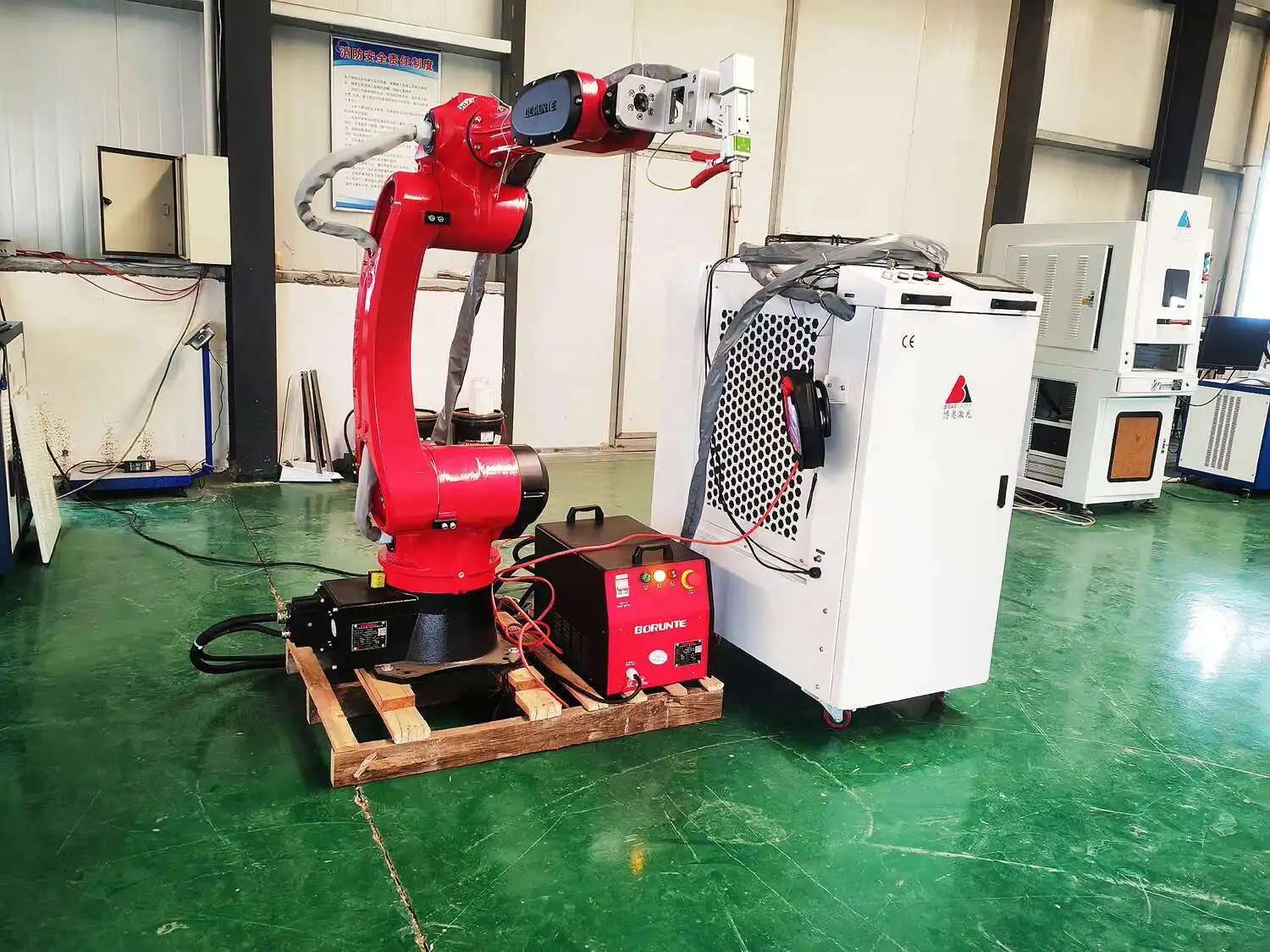 3D Robot Welding Cutting Grinding Hine With Positioner 1500W 3000W 6000W Automatic Programming Robotic Laser Welder Cutter
