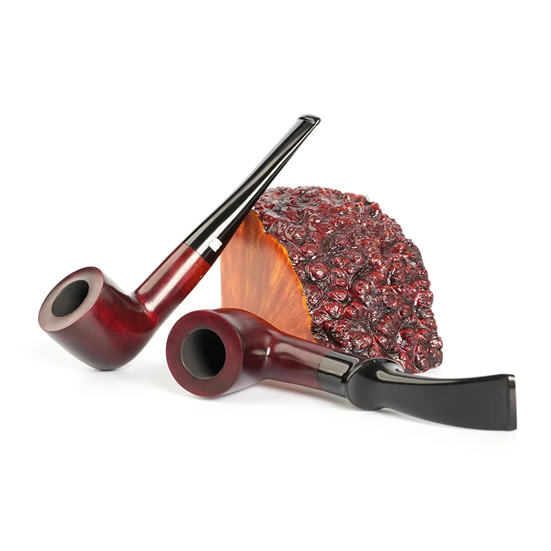 Small Tobacco Pipe , Mahogany Tobacco Pipe, Red Smooth Finish, Beginner\'s Pipe,Handmade Wood Pipe 9mm filter ,sandalwood pipe