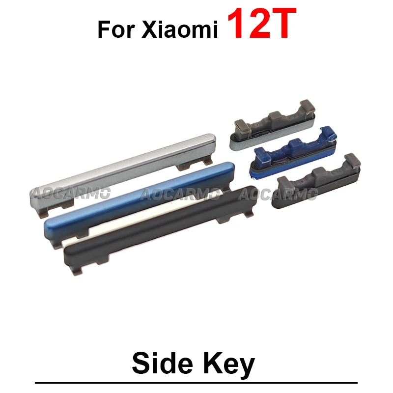 1Set Side Keys Replacement Parts For Xiaomi 12T Mi 12 12T Pro Power On /Off Volume Buttons