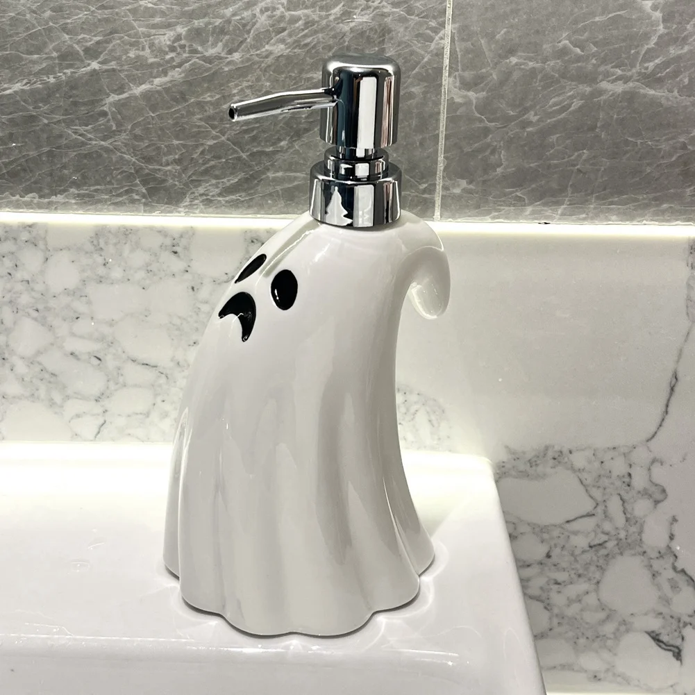 

AA01-Дозатор мыла Ghost на Хэллоуин, многоразовый дозатор мыла Ghost для ванной комнаты, спальни, кухни