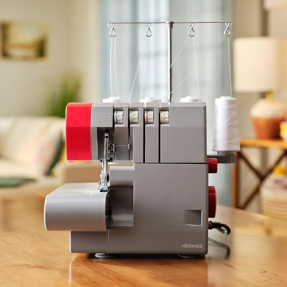 سيرجرز وآلات الأوفرلوك/مركب عالي التحمل |   آلة الأوفرلوك بسعة 2-3-4 خيط، 1300 غرزة/دقيقة، أكبر بنسبة 60% #1