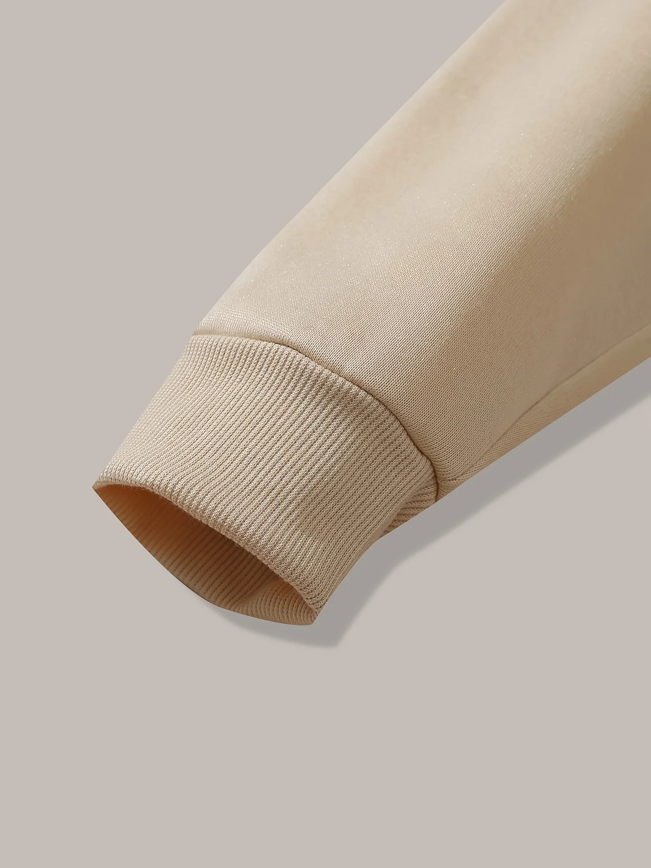 �Jesus ist König, Offenbarung 17:14“ Kapuzenpullover, Hip-Hop-Sport-Sweatshirt mit christlichem Glaubensaufdruck, beige, lässiger Pullover mit gerippten Bündchen – Detail 4