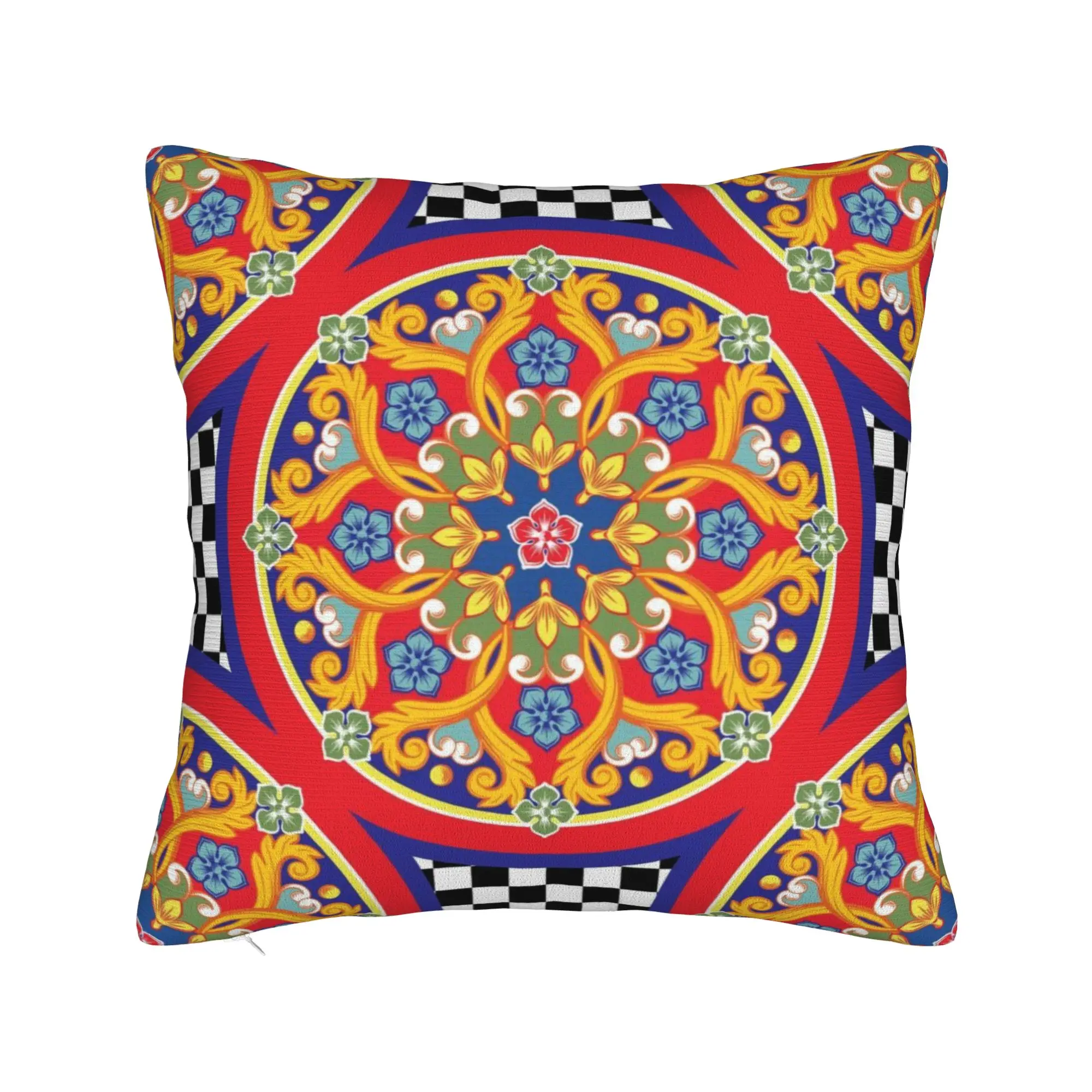 Italy Cute Print Sicilia Sicily Pillow Case  Comfy Pillow Cover Fashion Pillowcases For Office Car Home Decor