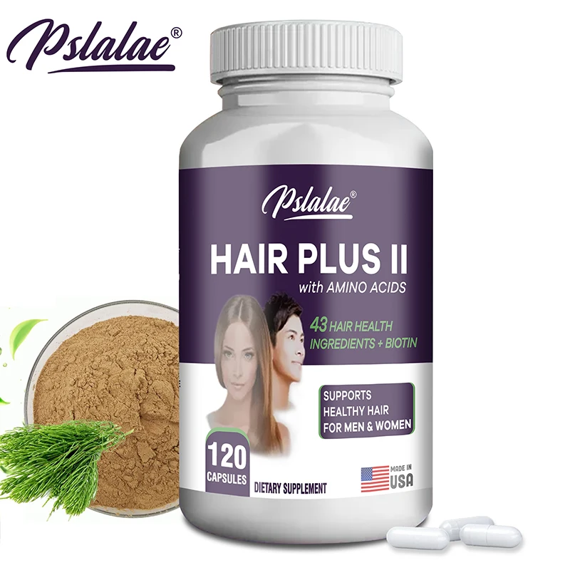 

Hair Plus II with Amino Acids for Hair Growth Healthy Nails &Skin Hair Farming Supplement Beauty Health Skin Care