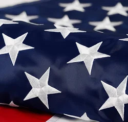 Directly Delivery 210 D Oxford cloth Waterproof USA America Embroider Flags