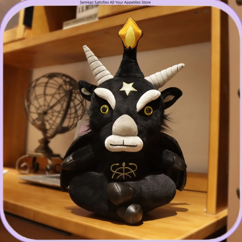 Gothic Plush Toys Dark Alternative Creepy Cute Animal Dolls Black Style Halloween Gift for Alternative Collectors
