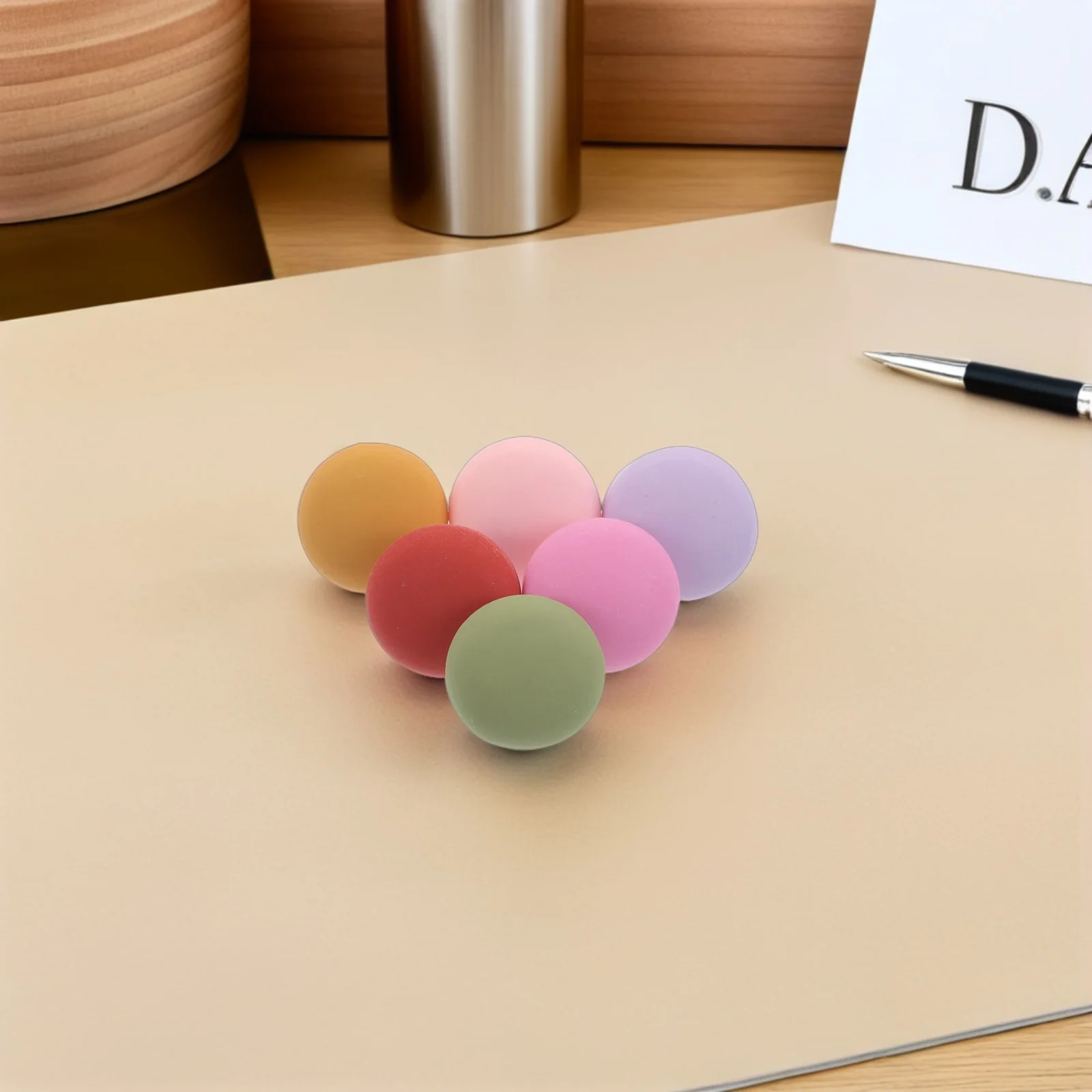 

Colorful Macaron Push Pins Desk Organizer Stationery Set for Home Office School Use 120 Pieces Assorted Colors Decorative