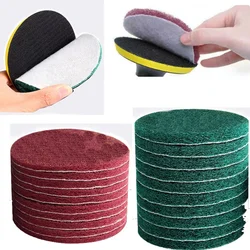 Tampon à Récurer de Polissage de 4 Pouces, Disque Auto-Adhésif, Industriel, en Nylon, Outils pour Livres, 10 Pièces