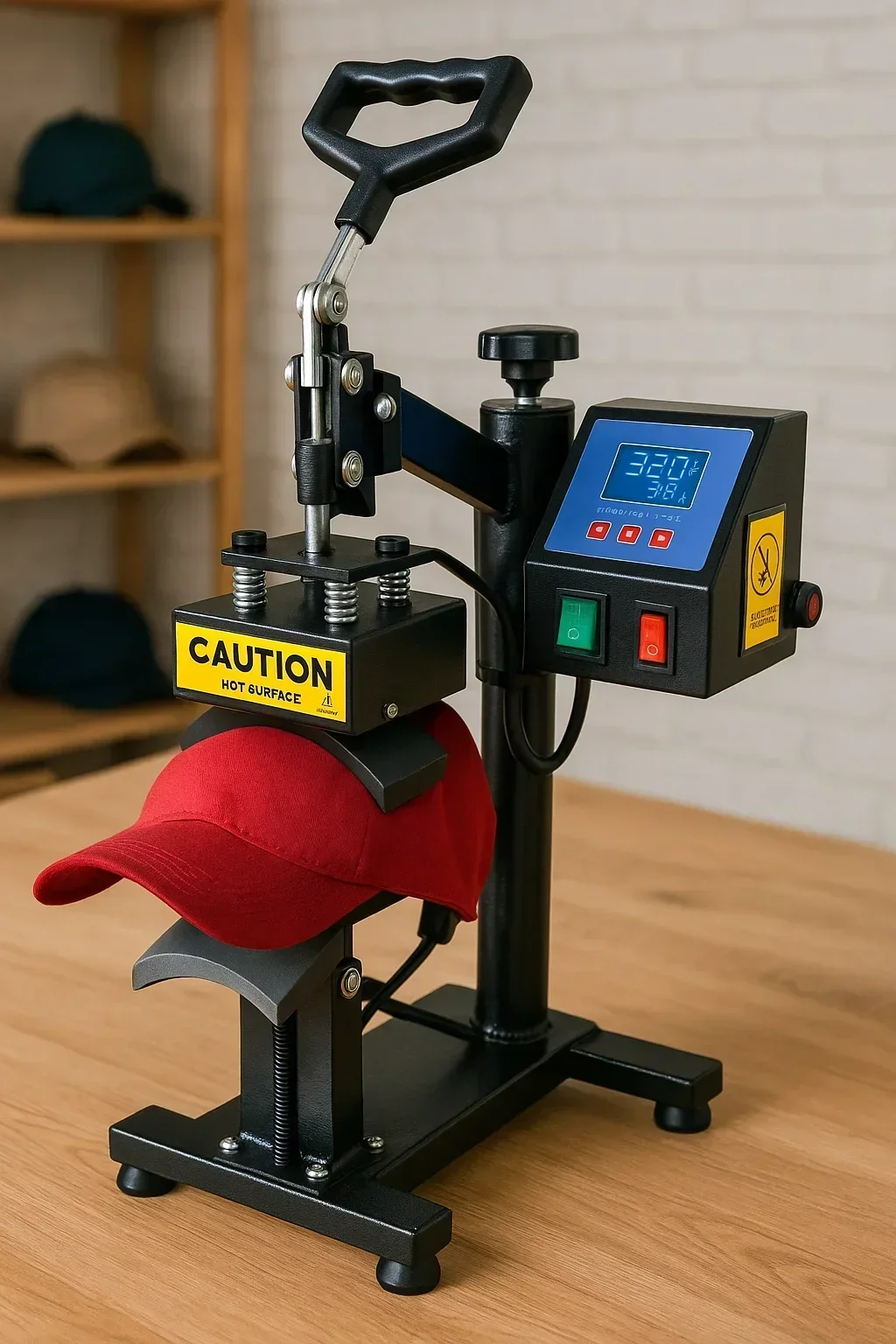 

Portable Heat Transfer Sublimation Press Machine for Commercial Baseball Cap & Golf Hat Printing, Factory Direct, Baked Stamping