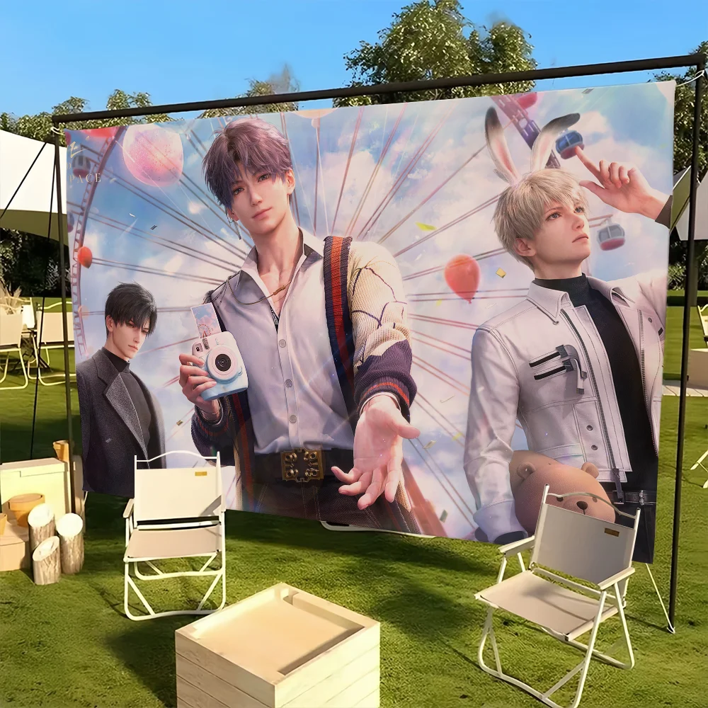 flag S-Sylus For Picnic Party Art Home Decoration Outdoor And Game D-Deepspaces Camping L-Love Banner