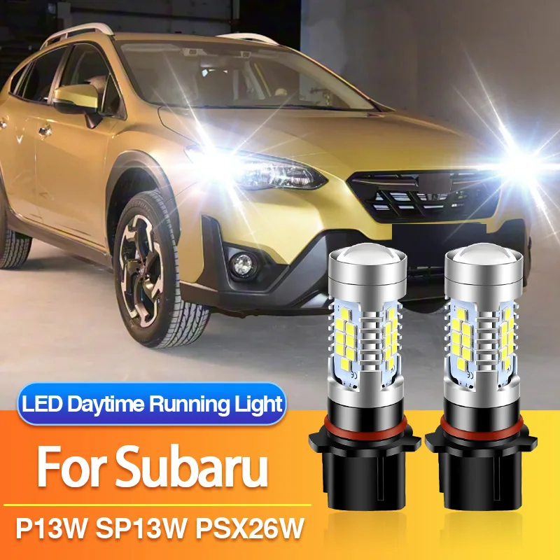 2PCS P13W PSX26W LED Daytime Running Light SH23W for Subaru XV/Forester/Outback/Levorg/WRX STI/Impreza, SP13W DRL Lamp Canbus