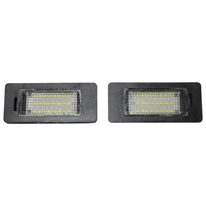 2PCS Car No Error Canbus Led License Number Plate Lights Bulb For Audi A1 A4 B8 A5 S5 A6 S6 A7 Q5 TT TTS 2D For VW 6000K White
