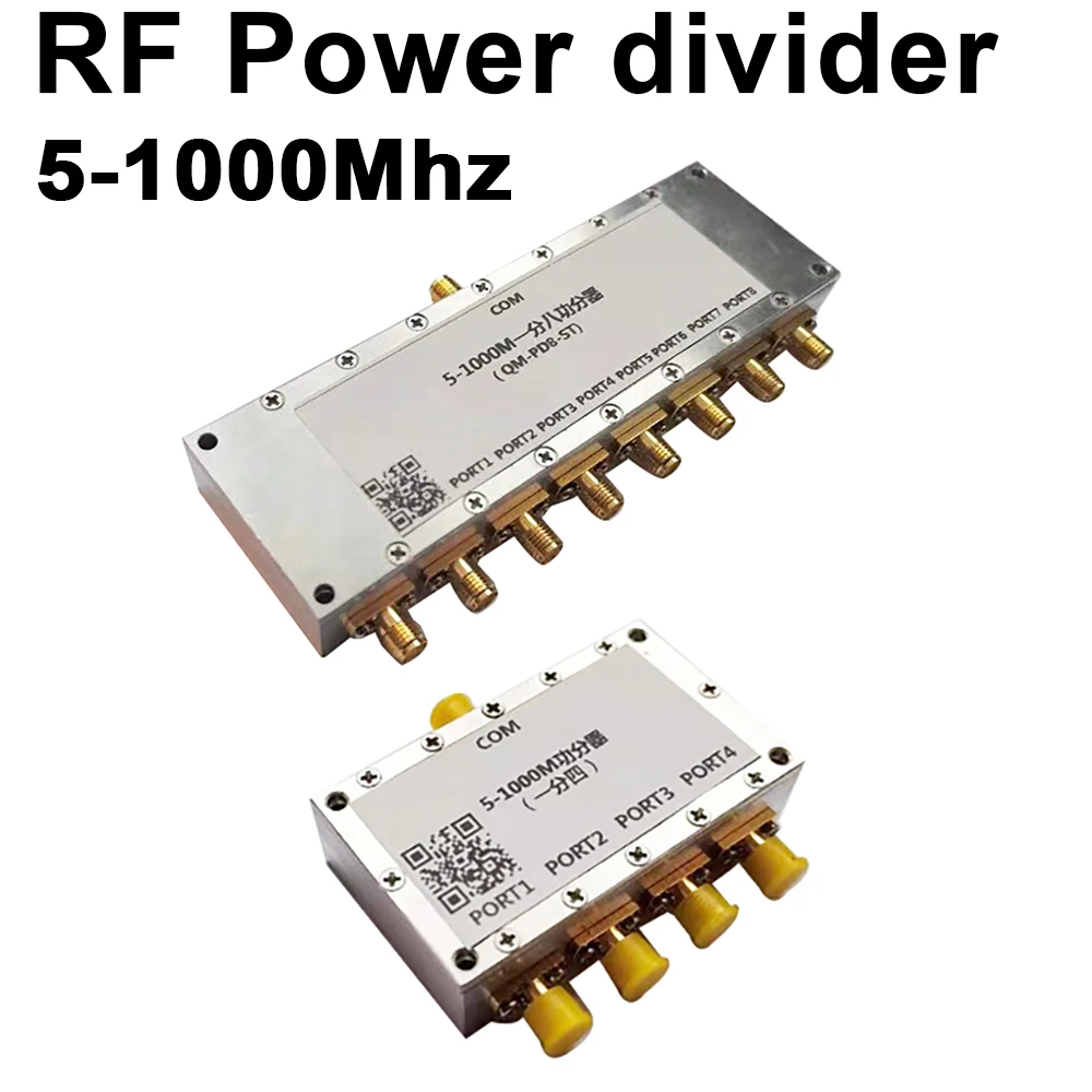 5-1000M RF Power Divider 4/8ways RF Power signal Combiner Splitter FOR FM 433Mhz 868Mhz 915Mhz Walkie-talkie UHF VHF LORA Radio