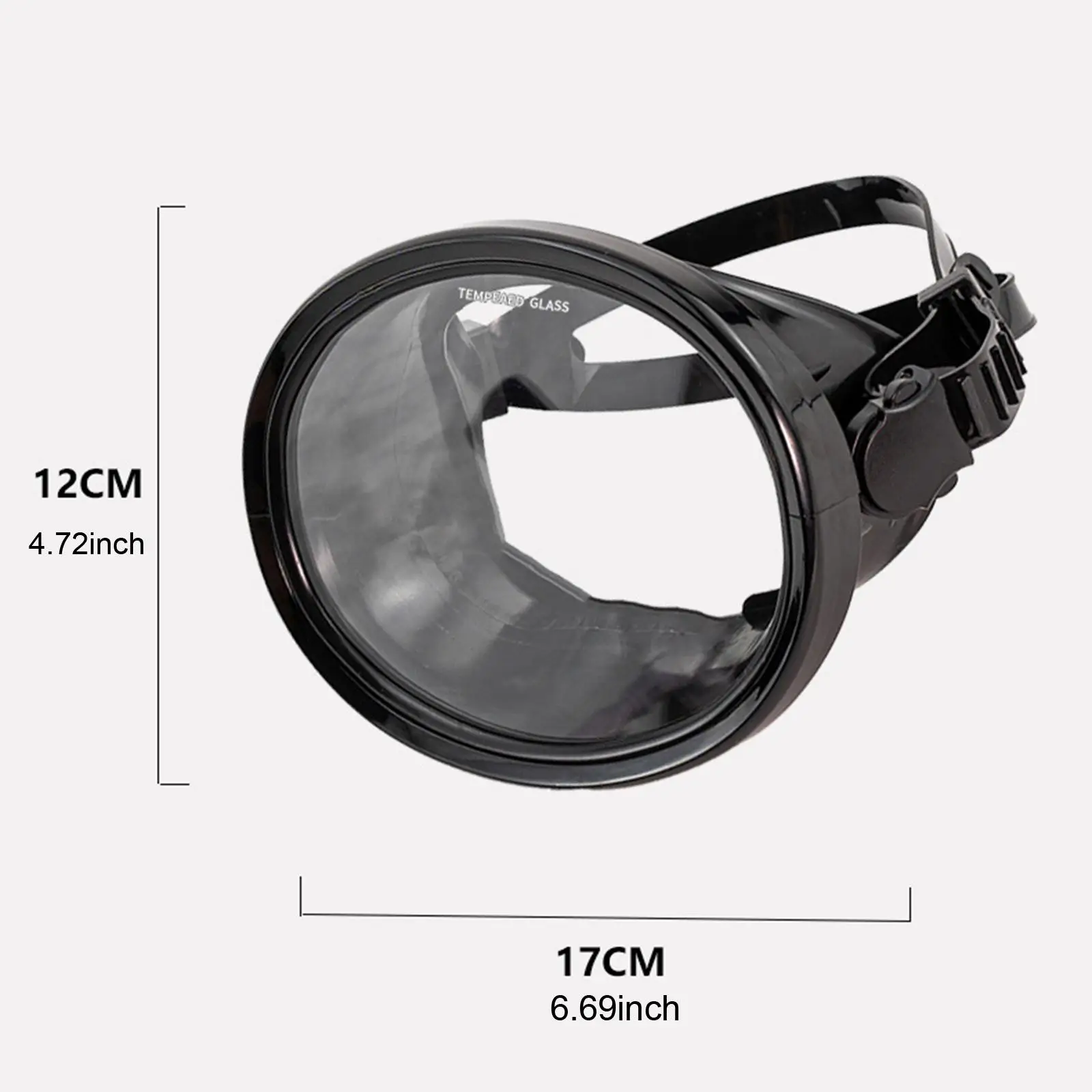 Masque de plongée étanche à lentille unique, lunettes de natation pour la pratique sous-marine