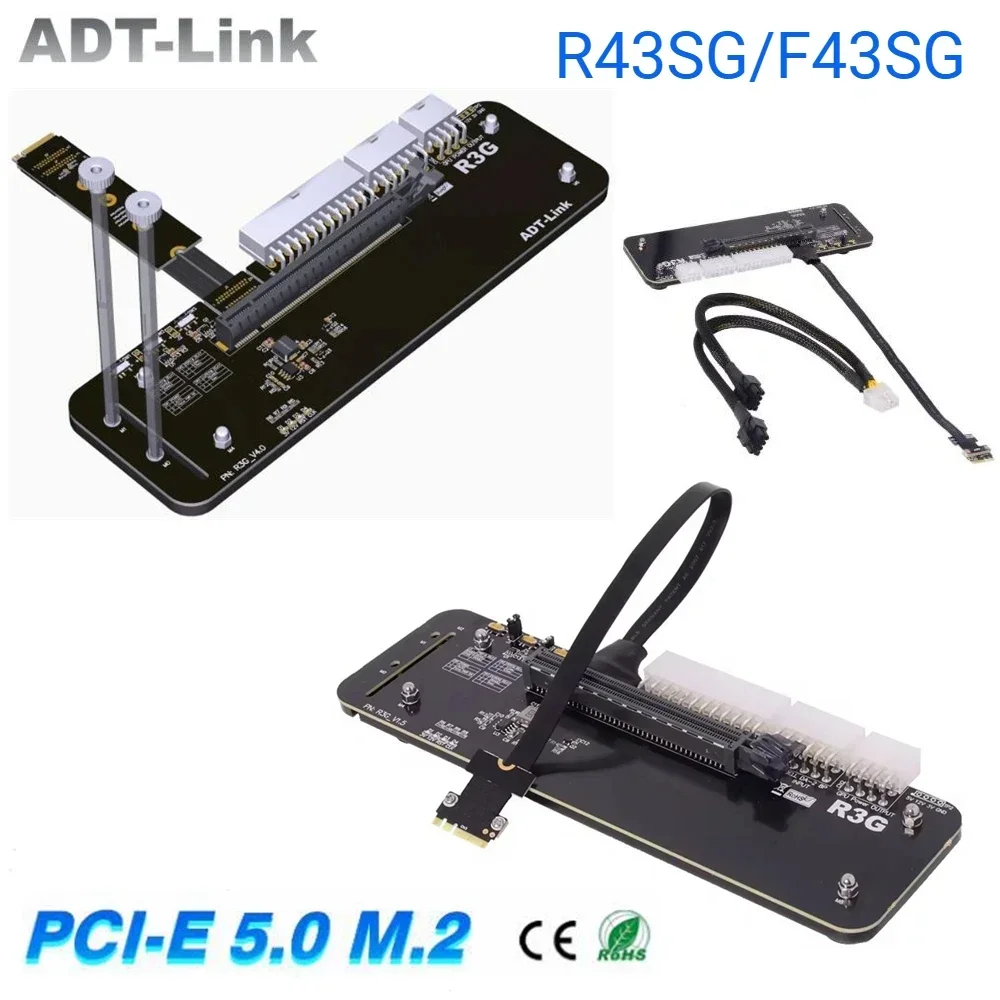 

M.2 NVMe M Key to PCI-E x16 Connector Laptop eGPU Adapter F43SG 3.0/4.0/5.0 M.2 GPU Dock Gen5 For NUC/ITX/STX/Notebook PC Gaming