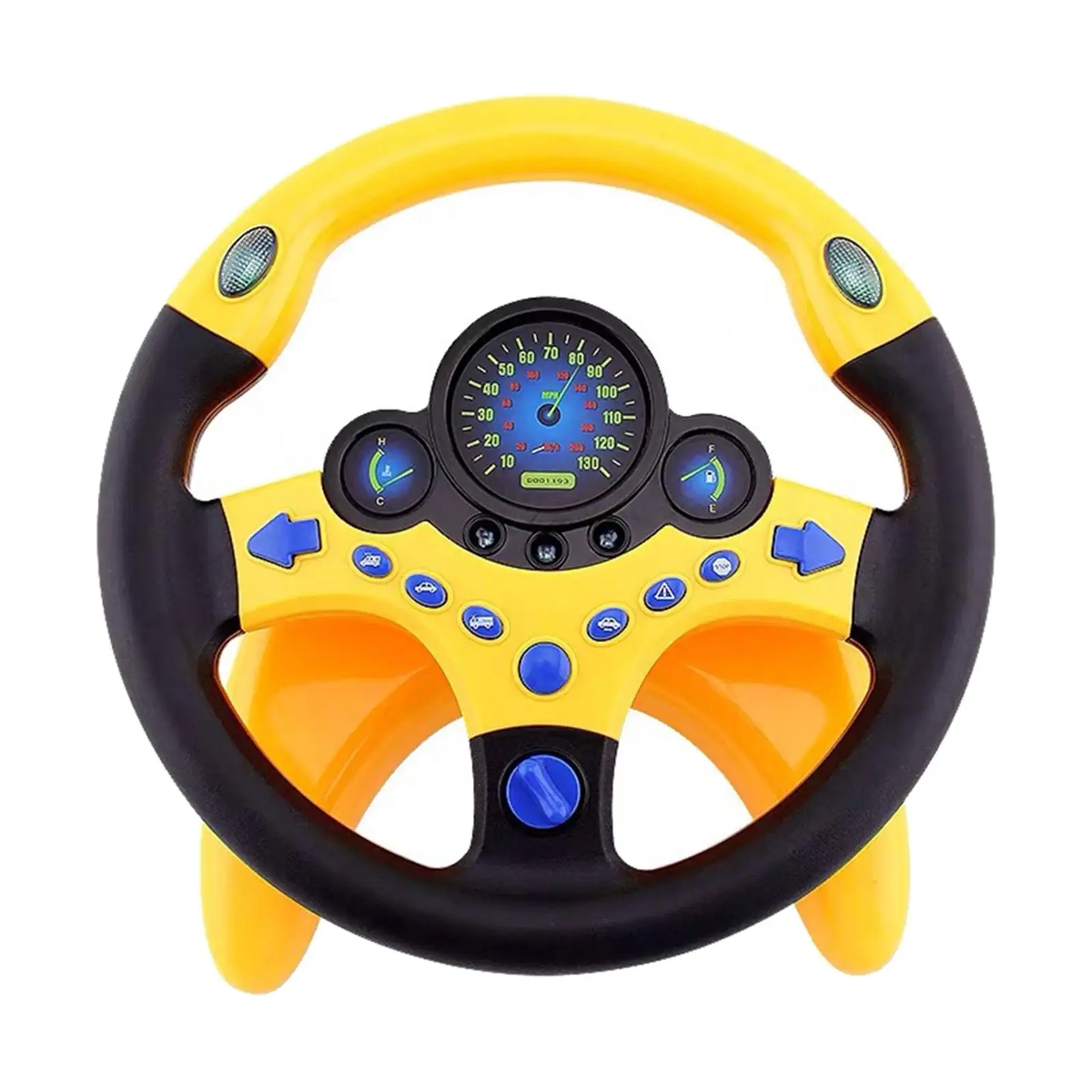 Portable Simulated Driving Steering Wheel Toy Children's Educational Toy With Base