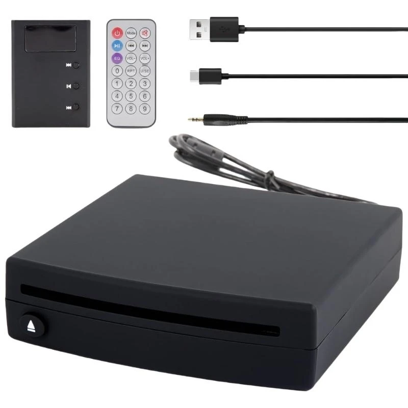 

Shockproof Nonslip External Car DVD Player with AUX FM Radio Connection for Convenient and Flexible In Car Entertainment H9EE