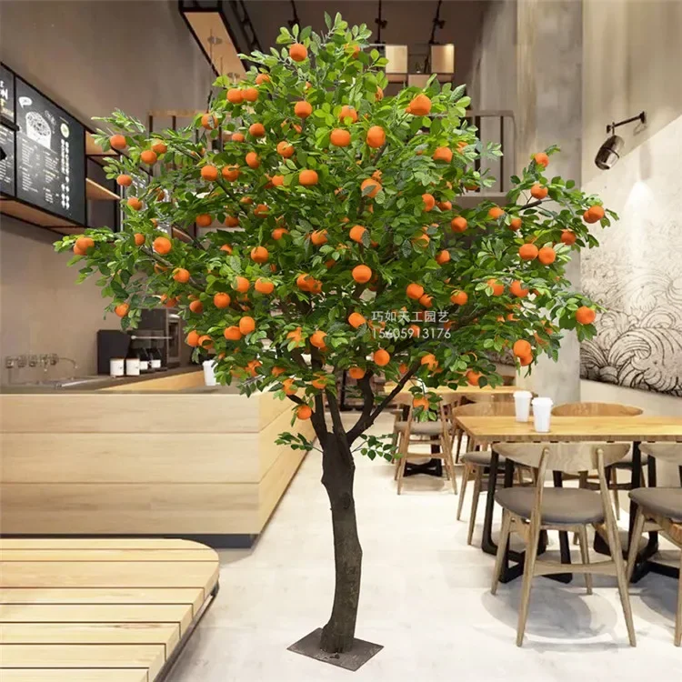 

A Simulation orange tree auspicious tree hotel shopping mall home outdoor decoration