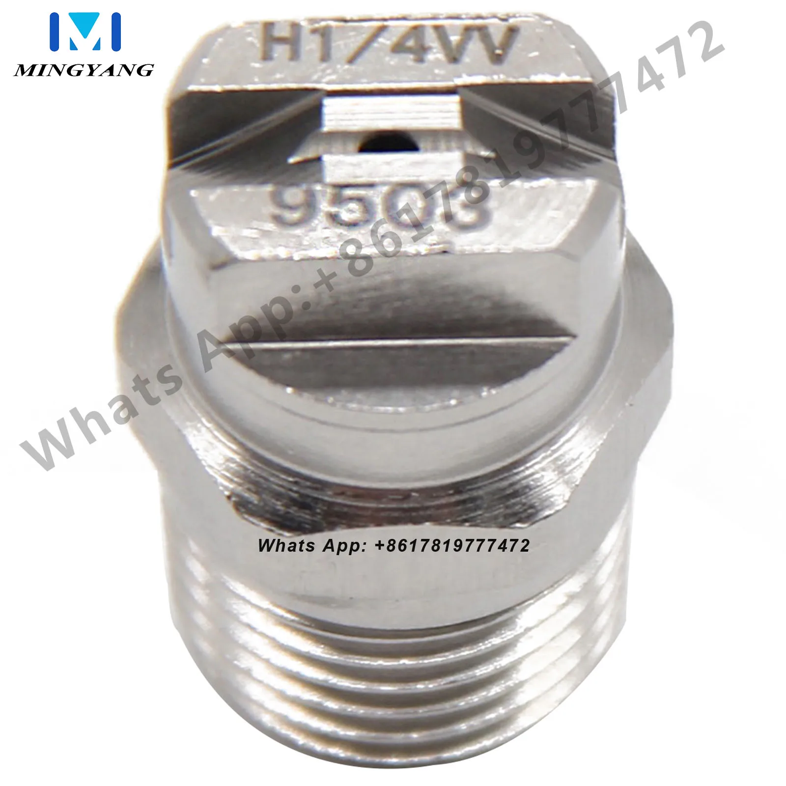 

Stainless Steel 80 Degree HVV V Jet Flat Spray Nozzle 1/8’’ 1/4’’ Car Washing Industrial HU HVV Vee Jet Water Flat Fan Nozzle