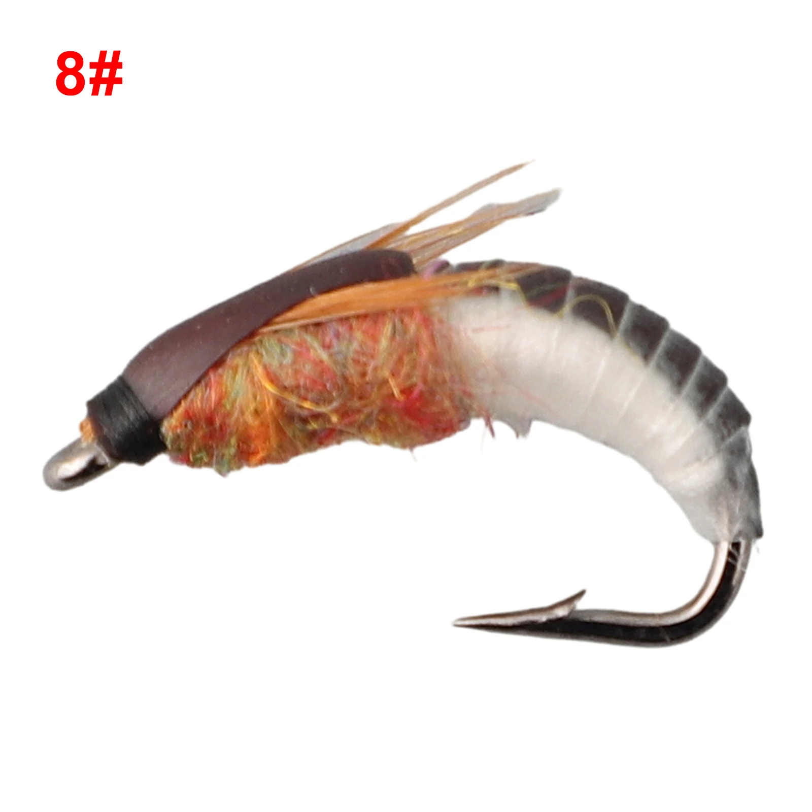 Realistic Nymph Scud Fly For Trout Fishing Artificial Insect Bait Lure Fishing Tackle Fishing Soft Plastic Lures Hunting