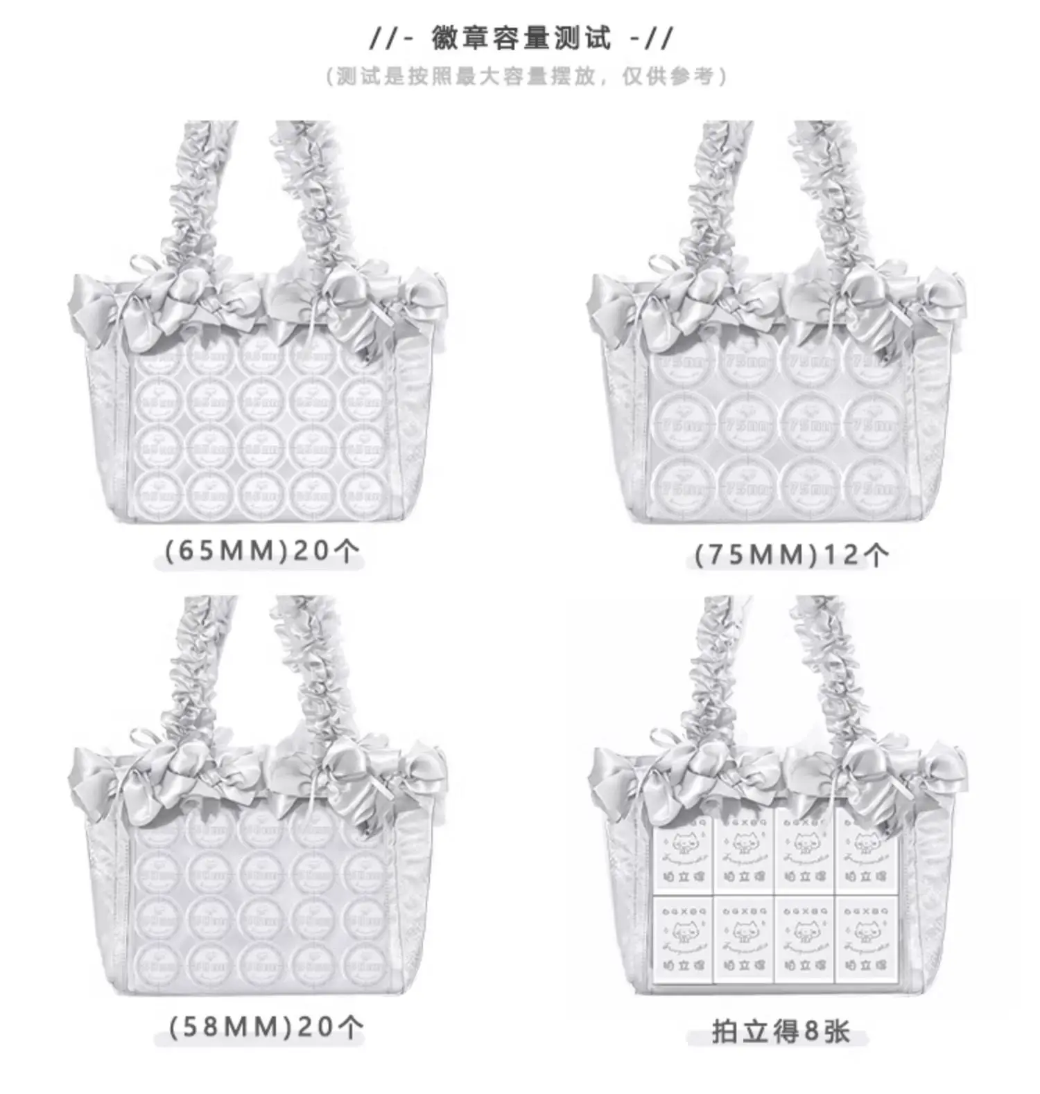 Lolita Original Sweet Rose Flower Sequence Messenger Bag Sweet Flower Ribbon Pain Bag Two-dimensional Large-capacity Backpack