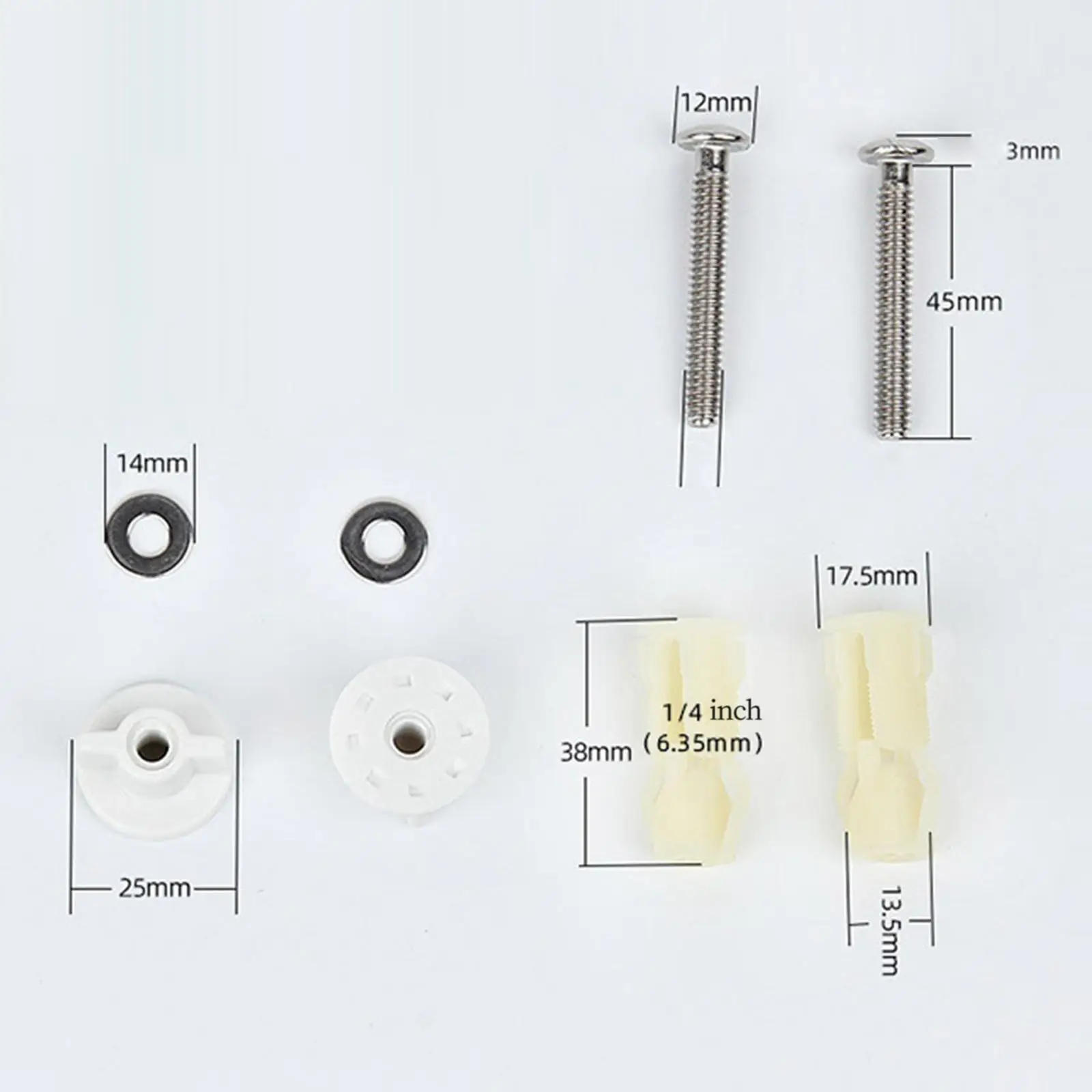 

Универсальные крепежные винты и болты для унитазных сидений, комплектующие для унитазов, крепления для сидений унитазов