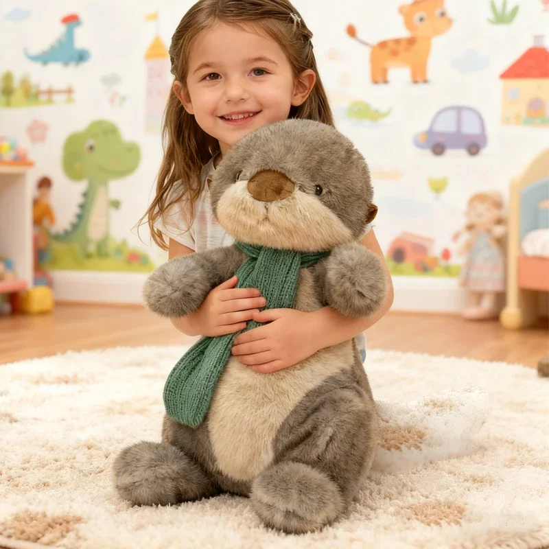 

26/40CM Otter Plushie Cute Sea Otter Plush Toy Fluffy Comfortable Feel Stuffed Animals Otter Kids Toy Birthday Gift Room Decor