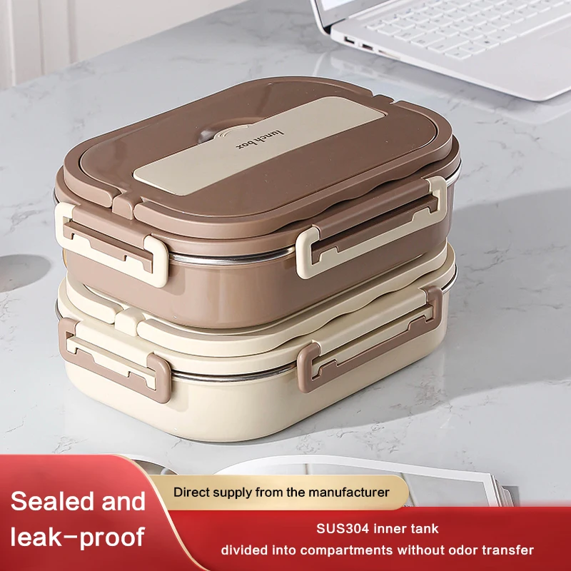 

compartment insulated lunch box office worker students sealed portable bento Microwae Heating food container