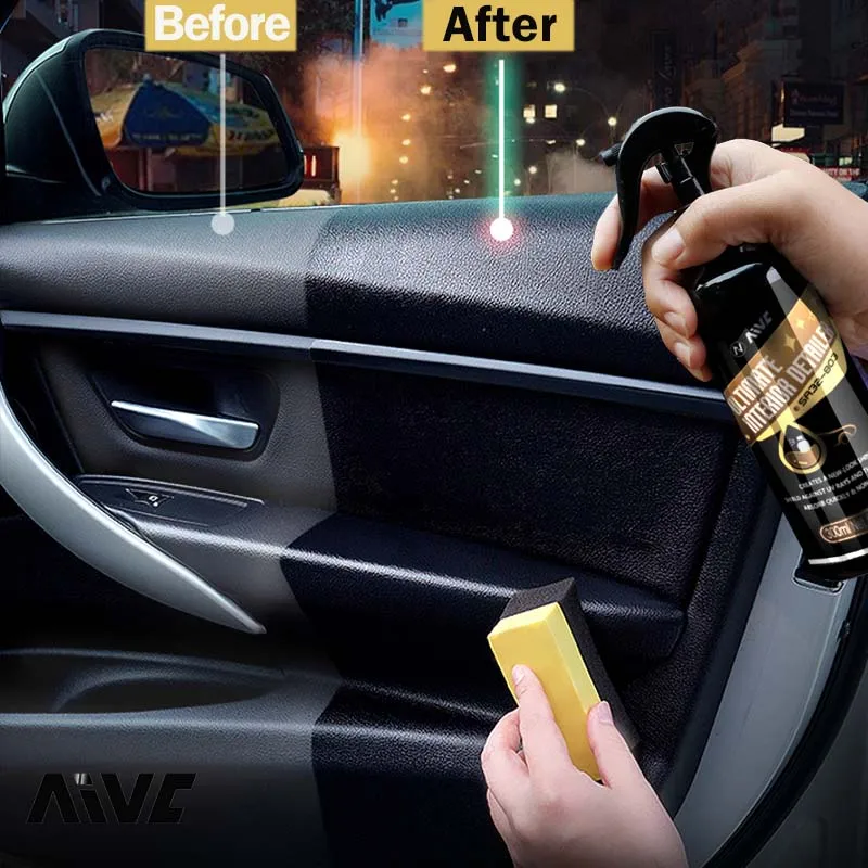 DominagroBack en plastique pour voiture, noir brillant, rénovateur de cuir Aivc, revêtement polonais, détails intérieurs ultimes, accessoires de