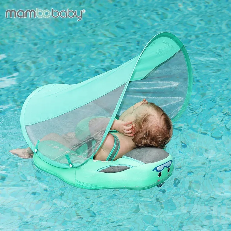 Baby sdraiato nuoto galleggiante Mambobaby Non gonfiabile vita del bambino Floater Swim Trainer Infant Kid Floater Solid Infant Pool Float