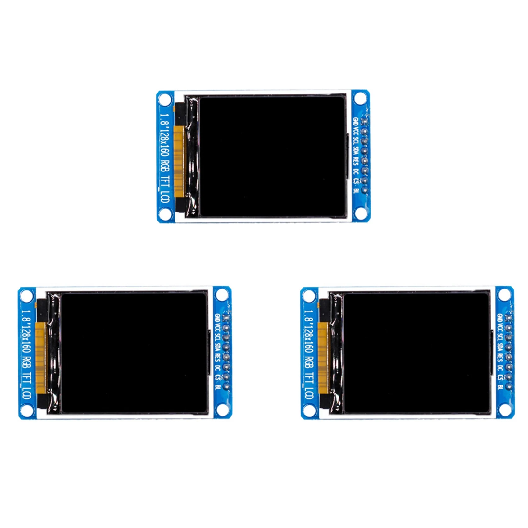 

L72A-3X 1.8 Inch LCD Display Module Full Color 128X160 RGB SPI TFT LCD Display Module ST7735S 3.3V Replace OLED Power Supply