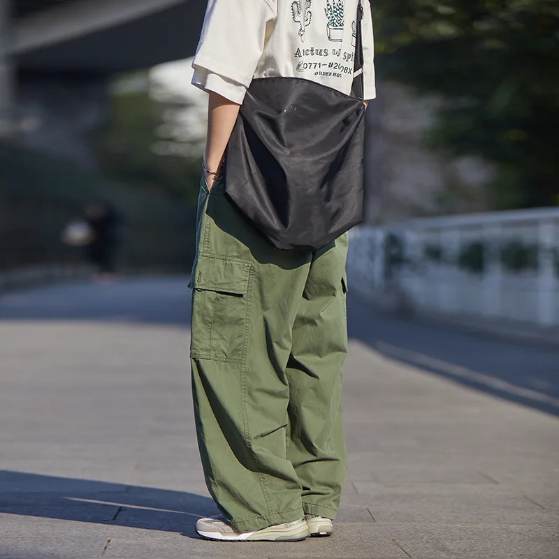 Cargo Pants Men Casual Multi Pockets Teens Dynamic Ins Handsome Cool Streetwear  Japanese Designer New Unisex Pantalones