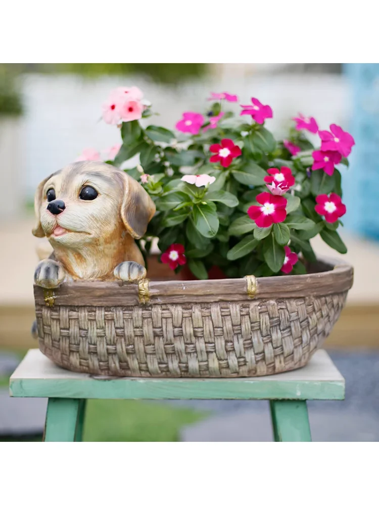 

Creative Cute Simulation Animal Flower Pot Succulent Garden Balcony Layout Decoration Decoration Storage Courtyard Top Floor