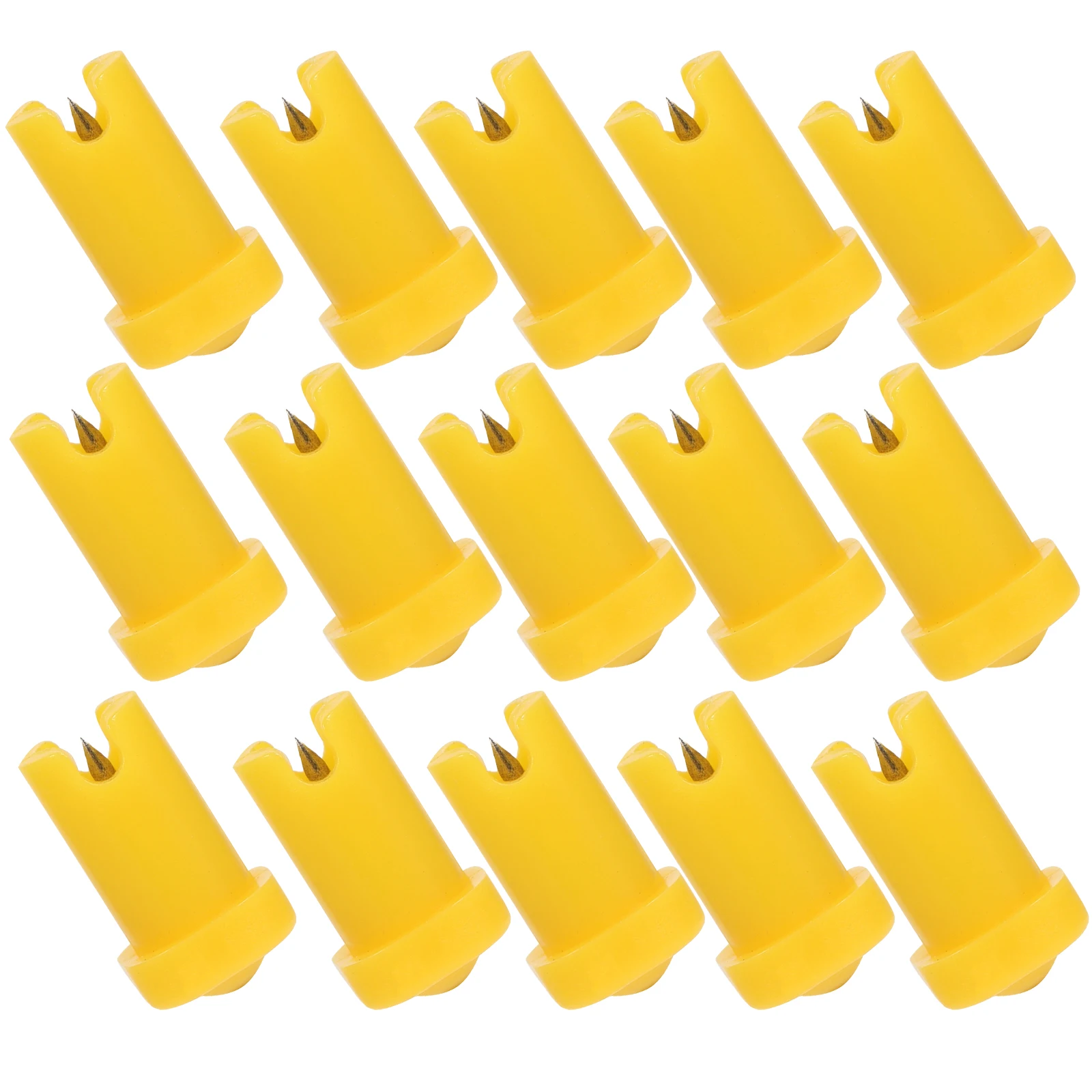 Bouteille de colle pour cils, 100 pièces, Anti-blocage, aiguille, outil d'extension de cils, deux couleurs jaunes, sans colmatage pour Salon