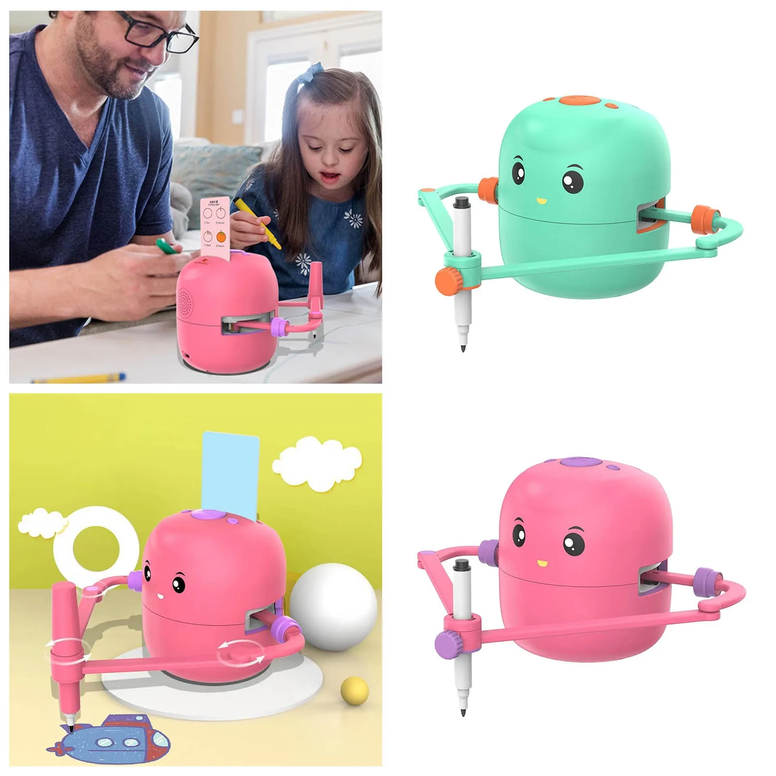 Kids Smart Drawing Robot Intelligent Painting Robot Drawing Toys For Children Birthday Gifts For Girls Early Educational Toys