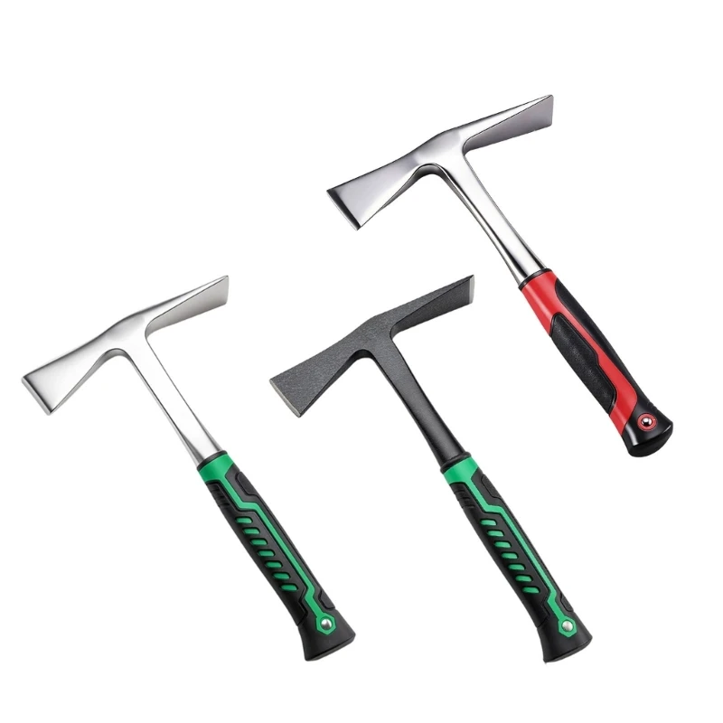 E15A Geology Hammer Carbon Steel Rock Pick Hammer With For Efficient Digging And Splitting Work