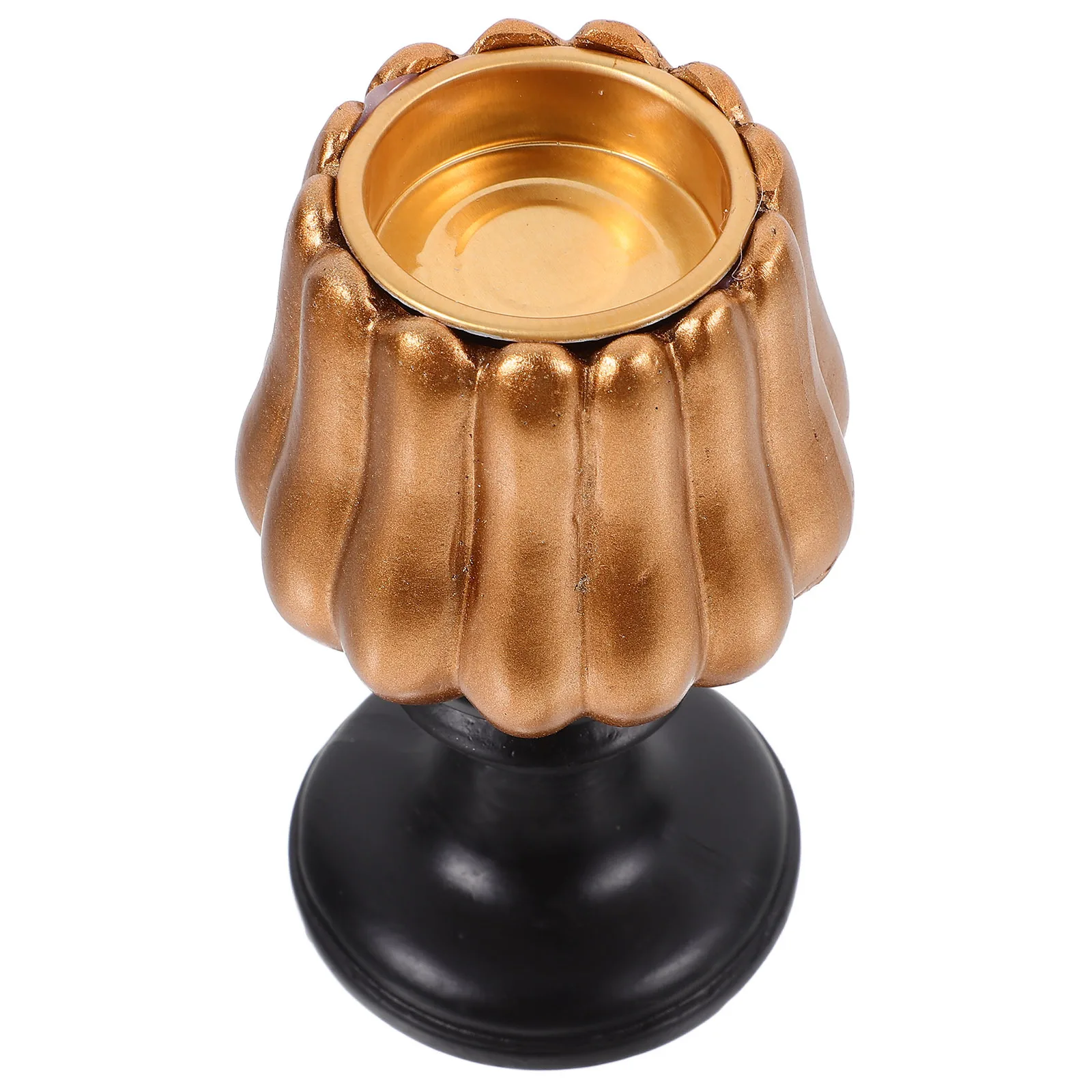 Pumpkin Holder Resin Halloween Tea Light Stand For Party Decor Fall Table Centerpiece Autumn Mantel Fireplace