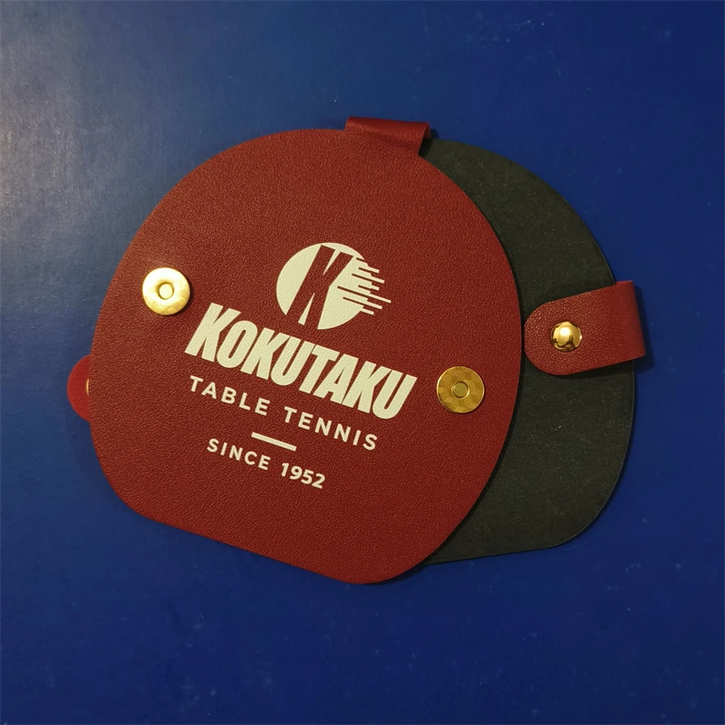 KOKUTAKU PU-Leder Magnetischer Tischtennisschläger-Schutz Tischtennis-Schläger Gummi-Schutzabdeckung Anti-Oxidation – Detail 4