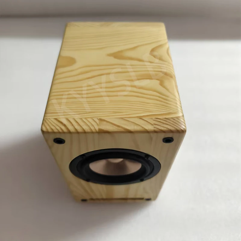 KYYSLB Altavoz laberinto de madera maciza Altavoz pasivo Frecuencia completa de 3 pulgadas HiFi Fever Home Desktop Audio de frecuencia completa