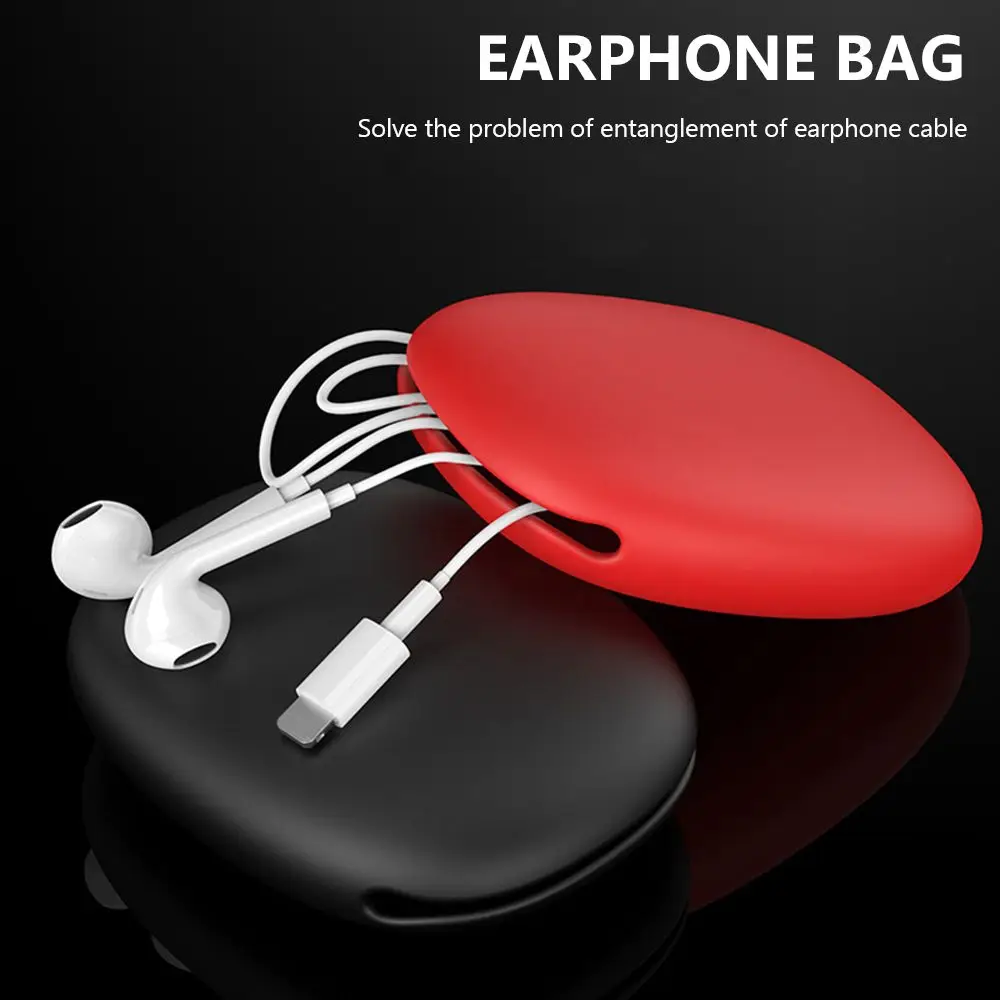 Portable Data Cable Storage Case Silicone Earphone Bag Multifunctional Phone Charger Data Cable Storage Box