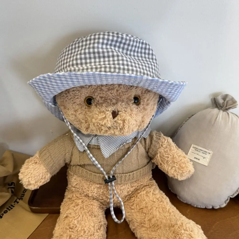 

Breathable Drawstring Boys Girls Bucket Cap Lattice Double Sided Children Fisherman Hat Anti-UV Casual Baby Sun Hat Boy/Girls
