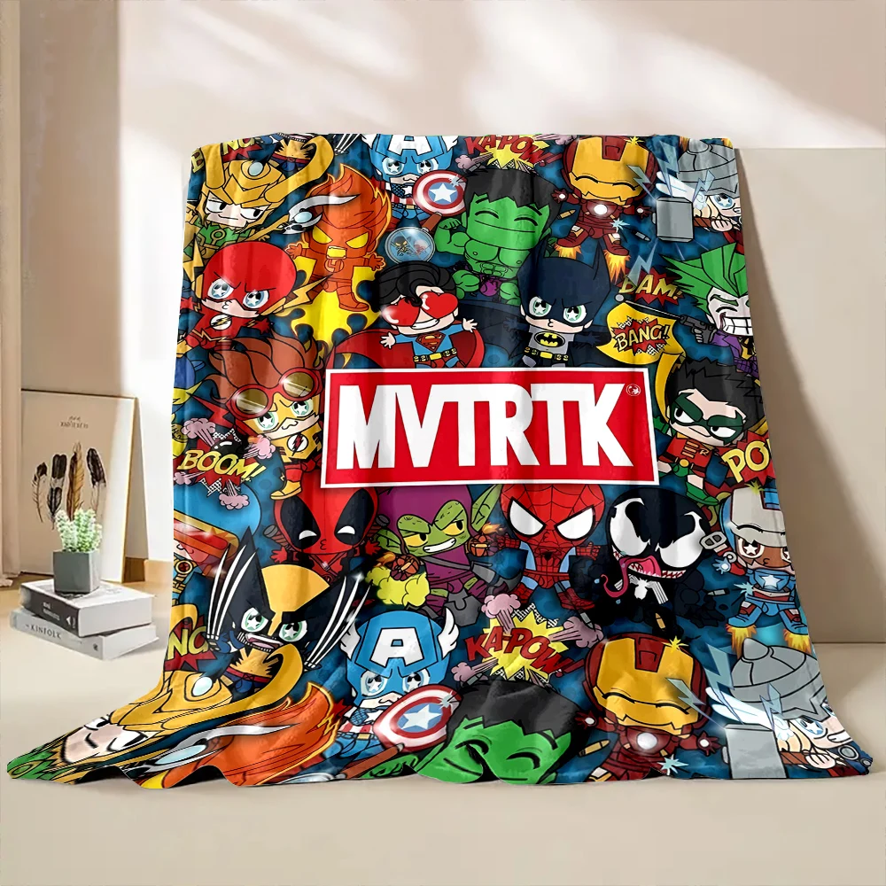 Disney Marvel-Avengers Superhero Blanket Soft Fluffy 4 Season Throw King Size Kid Adult Sofa Quilt Bed Break Blanket Travel Gift