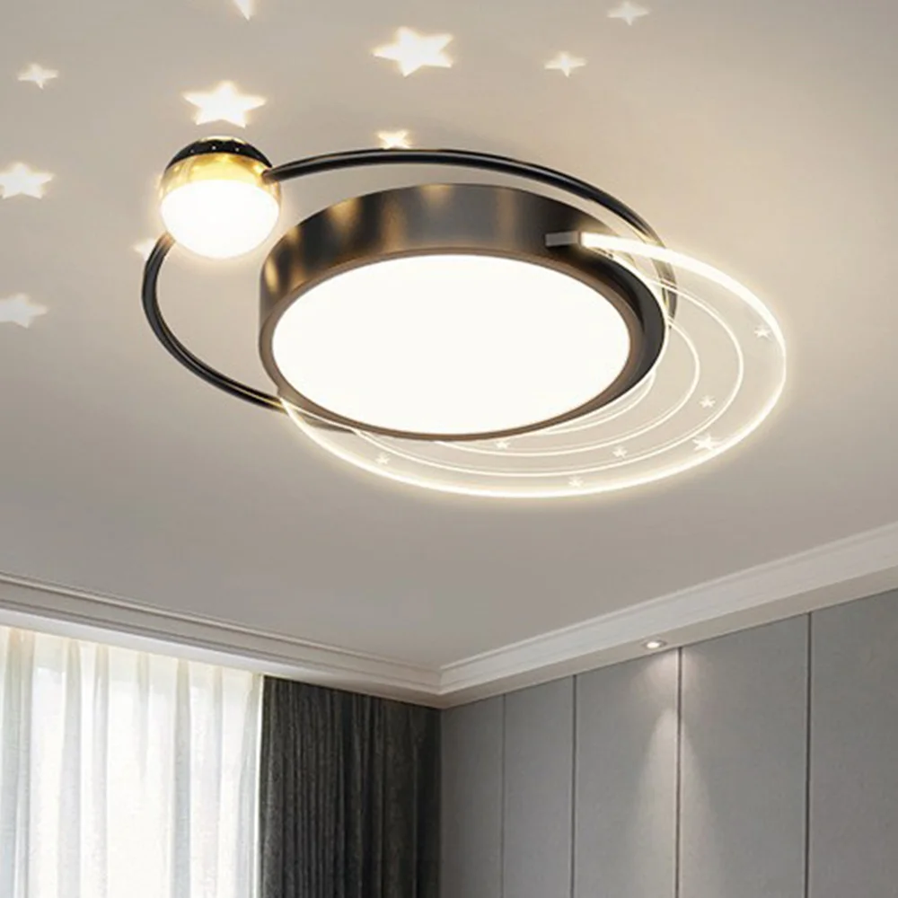 

Modern Round Led Chandelier Living Room Simple Whole House Package Combination Restaurant Main Lamp Luxury Remote Control Star