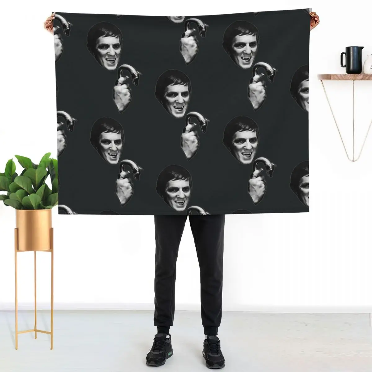 Dark Shadows Barnabas Collins Jonathan Frid Horror Throw Blanket Luxury Designer Warm Designers cosplay anime Blankets