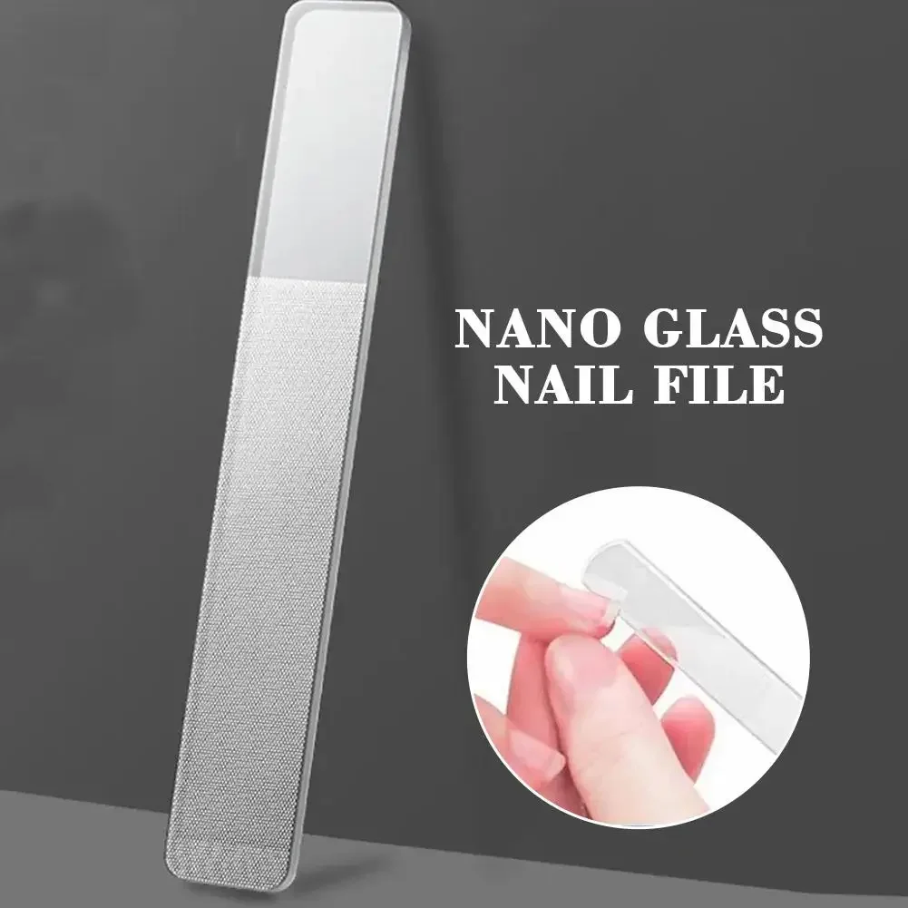 Nail Art File Buffing Transparent Sanding Polishing Durable Nano Glass File Manicure Professional Supplies Accessories Tools
