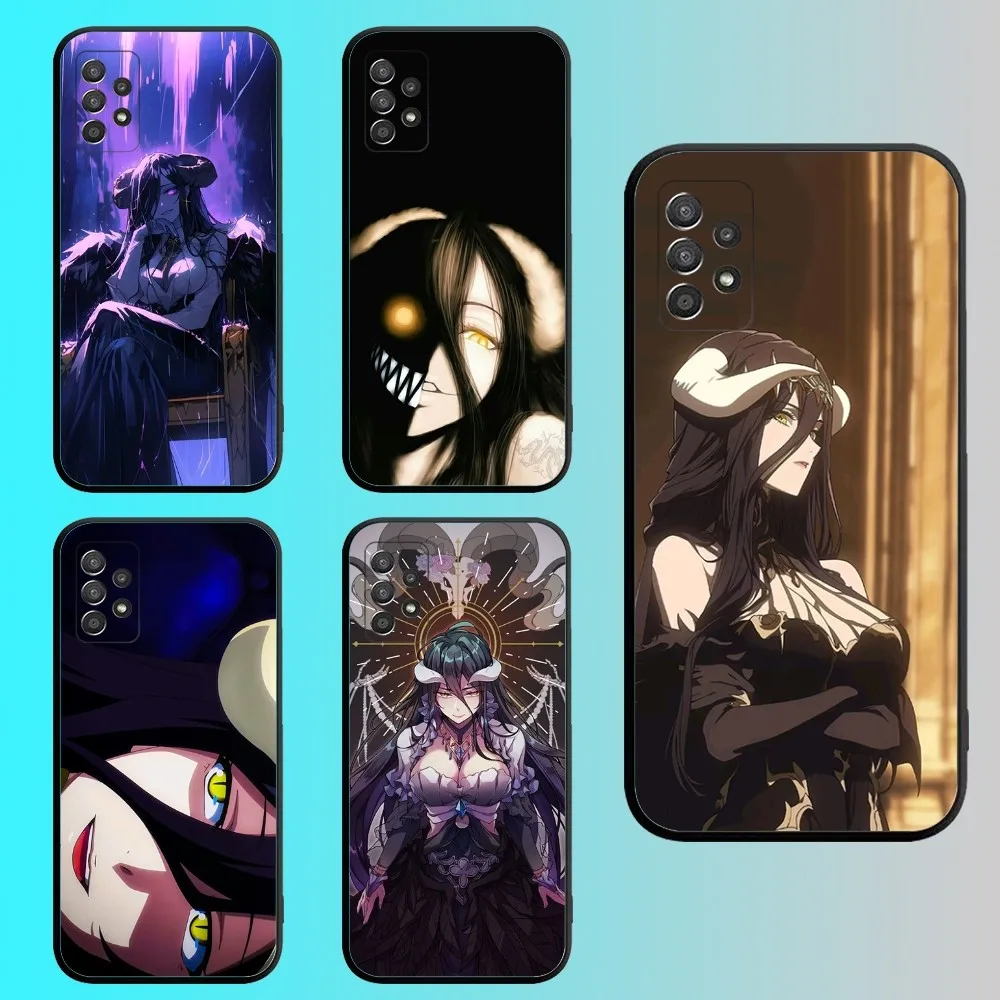 Albedo Overlord Phone Case For Samsung S 25,24,21,22,23,30,20,Ultra,Plus,Fe,Lite,Note,10,9,5G Black Soft